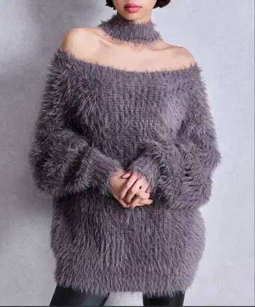 2way 오프숄더 니트 [ 그레이 ]