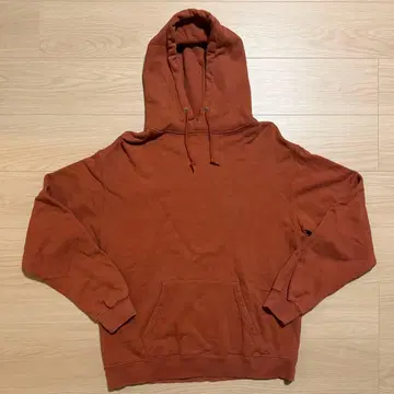 BEAMS 브라운 오렌지 후드티 L 사이즈