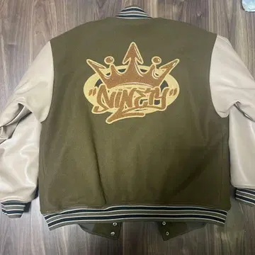9090 King Logo Classic Stadium Jacket
