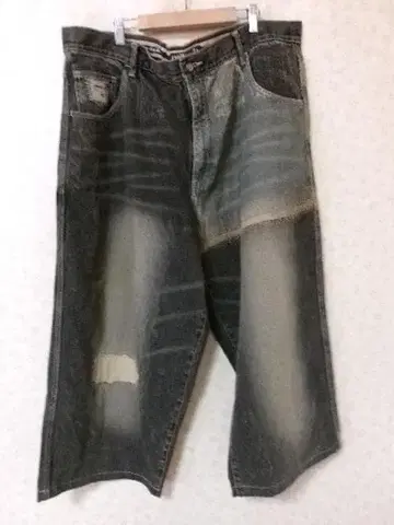 101369 빅 사이즈 pellepelle 데님 청바지 짙은 갈색 44