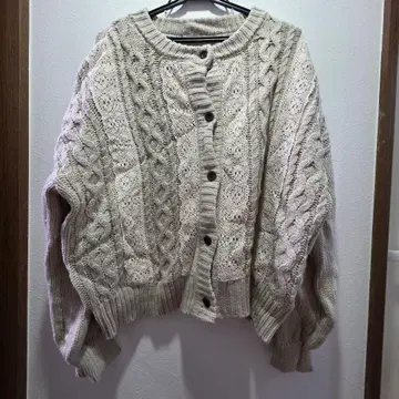베이지, 키나리 레이스 가디건 스웨터 사만사 모스모스 프리 사이즈