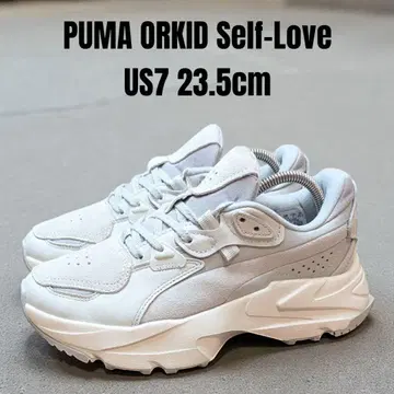 새상품급 PUMA ORKID 푸마 오키드 23.5cm 통굽 그레이