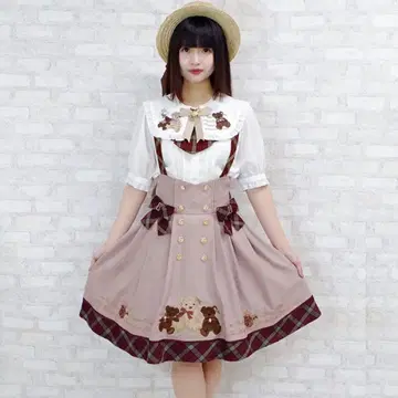 amavel Collection Bear 점프스커트 블라우스