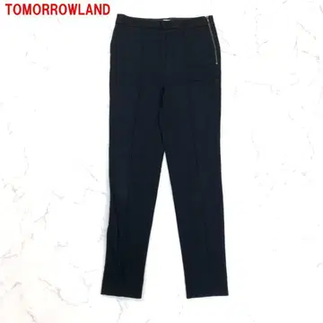 A6512 투모로우랜드 캐주얼 팬츠 면 스트레치 블랙 34