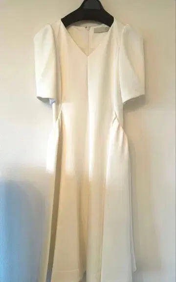 플레어 드레스 원피스 흰색 화이트 S 셀포드