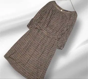 빅 사이즈! 23구 가을 컬러 체크 디자인 원피스 46