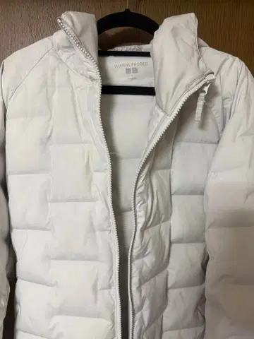 유니클로 warm padded 남성용 퍼프 테크 후드티 XL