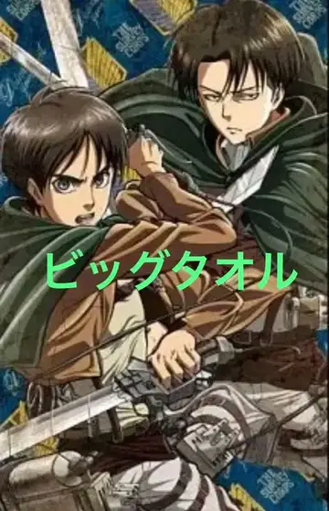 미개봉 빅 타월 진격의 거인 엘렌&리바이 타월 태피스트리