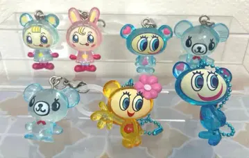 나루미야 캐릭터 메지루시 액세서리 키링 7개 세트 미사용