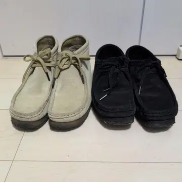 왈라비 스웨이드 2종 세트 블랙 26.5 베이지 25.5