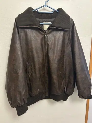 Java 브라운 가죽 자켓