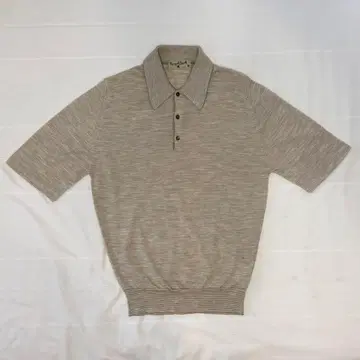 [ 레어 ] 마가렛호웰 영국제 울 100% 반팔 피케 셔츠