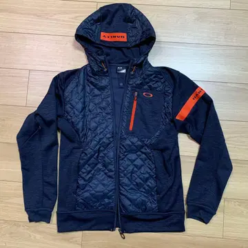 Oakley 후드 부착 자켓 네이비/오렌지