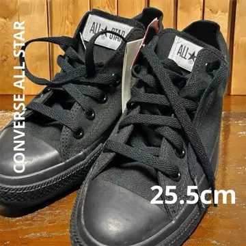 새상품 컨버스 올스타 블랙 캔버스 스니커즈 25.5cm