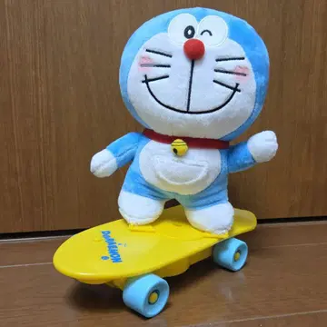 레어 도라에몽 스케이트보드 봉제 인형 약 25cm