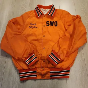 Don Alleson 나일론 자켓 바시티 자켓 오렌지