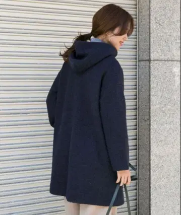 어반 리서치 도어스 DOORS 울 슬리버 후드 코트