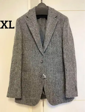 [ SALE ] 해리스 트위드 테일러드 자켓 그레이 헤링본 XL