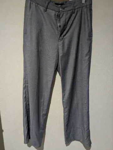 HARE 남성용 플레어 팬츠 슬랙스 팬츠 그레이 M 사이즈