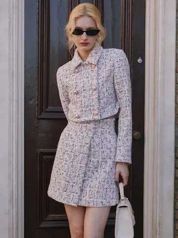 eimy istoire 스프링 컬러 트위드 미니 스커트