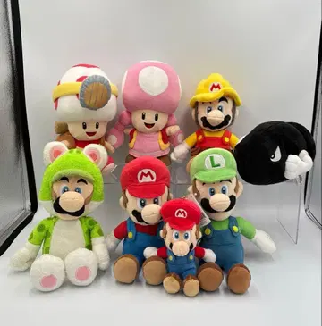 산에이 무역 슈퍼 마리오 봉제 인형 묶음 판매