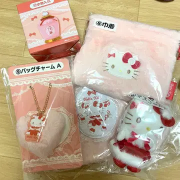 헬로키티 제일복권 마스코트 토트백 백참 소품함 세트 복조리