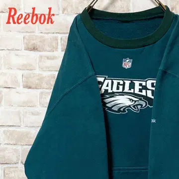 [ 인기 ] Reebok 리복 NFL EAGLES 빅 로고 맨투맨