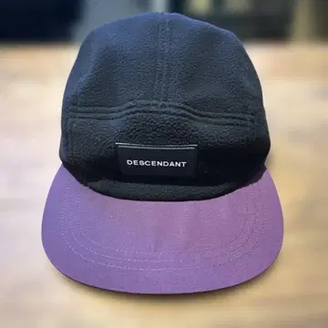 DESCENDANT 플리스 캡 블랙/보라색