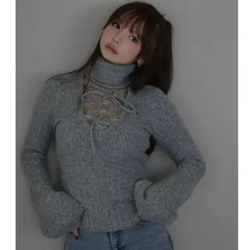 andmary Lulu 세트 탑 그레이