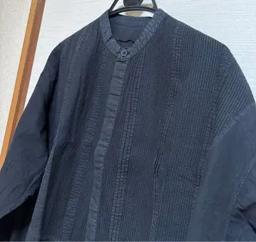 수수료 블랙 핀턱 블라우스 셔츠