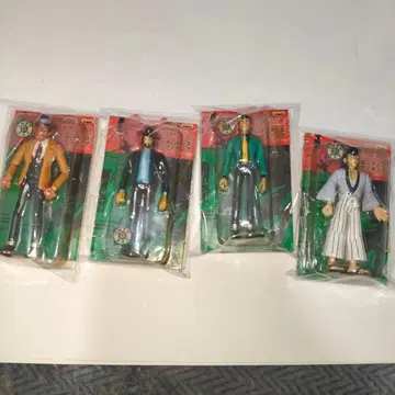 루팡 3세 미니 피규어 4개 세트 관절 가동품