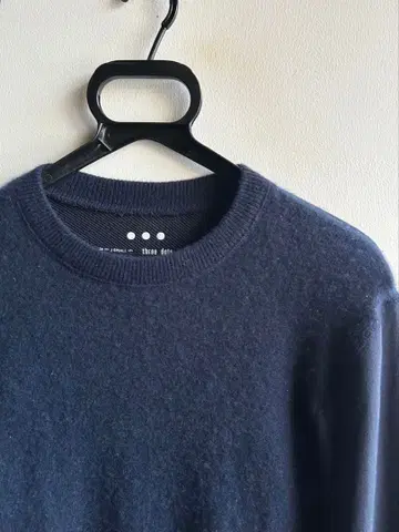 [ 새상품급 ] three dots 캐시미어 100% 절개 상의 스리