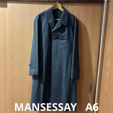 새상품급 MANSESSAY 캐시미어 스텐카라 코트 A6 94 다크 그레이
