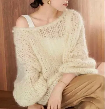 미사용 plage HAND KNIT 점보 풀오버 2024년