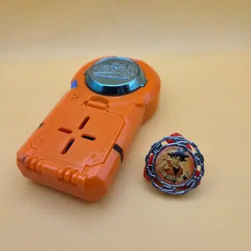 드래곤볼 스핀 엠블럼 스핀 슈터 세트 오렌지 컬러