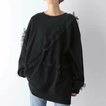 렙심 LEPSIM 튤 쭈리 튜닉 새상품급