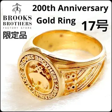 200주년 기념 한정품 브룩스브라더스 남성용 반지 17호 골드
