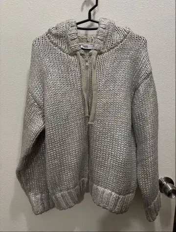 ZARA 후드 부착 후드티 가디건