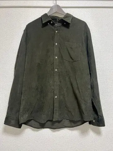 BANANA REPUBLIC 코듀로이 셔츠 L 올리브 그린