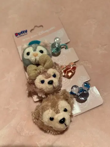 [ 희귀 ] [ 레어 ] 더피 헤어 액세서리 세트 홍콩 디즈니 해외