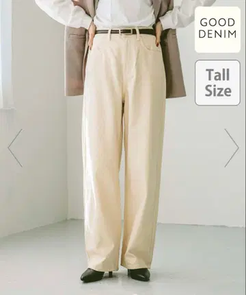 GLOBAL WORK GOOD 데님 배기 팬츠 tall S 사이즈