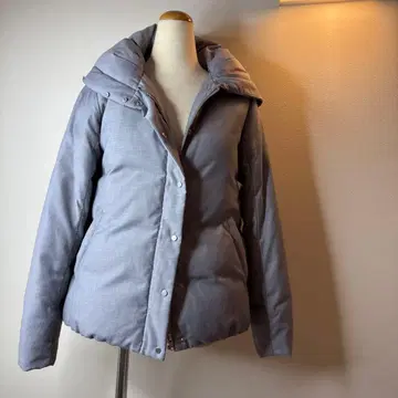 쉽스 SHIPS 그레이 후드 부착 다운 자켓