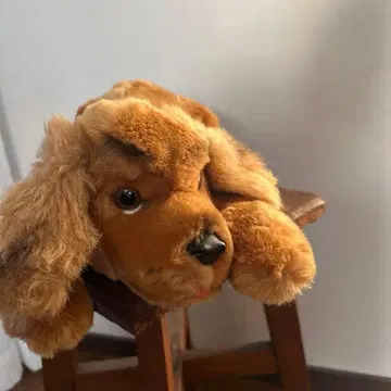 Steiff 브라운 강아지 봉제 인형 약 40cm