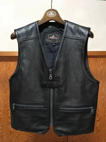 쿠시타니 가죽 베스트 L 사이즈