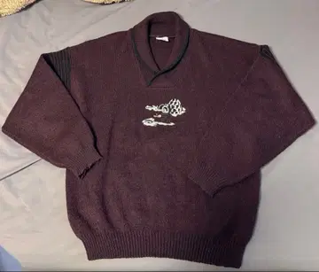 NEW FAST 90s 원포인트 니트 구제 의류 빈티지