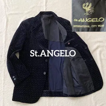 새상품급 St. ANGELO 벨로아 벨벳 별가죽 테일러드 자켓