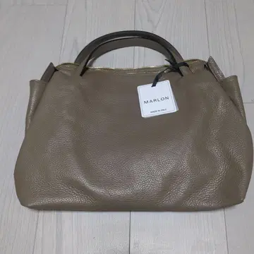 MARLON 베이지 가죽 숄더백
