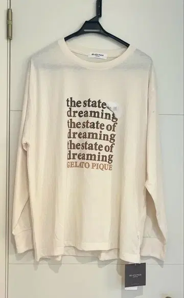 [ 미사용 새상품 ] 젤라또피케 긴팔 티셔츠