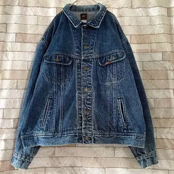 Lee USA제 데님 자켓 G 자수 로고 2XL