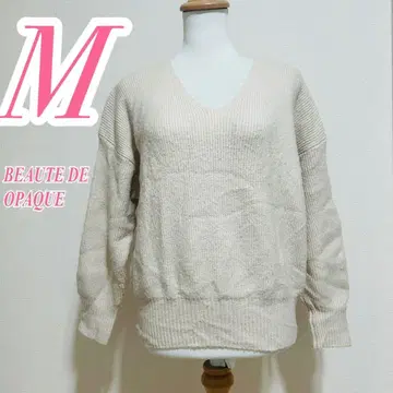 보테도 오페크 베이지 니트 스웨터 M 캐주얼 아크릴 폴리